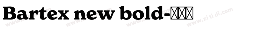 Bartex new bold字体转换